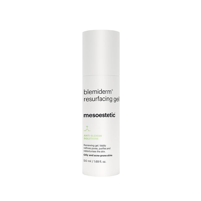 Gel à l'acide Salicylique et Glycolique Restructurant et qui affine les pores | Blemiderm® resurfacing gel Mesoestetic