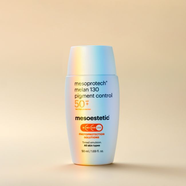 Créme Solaire teintée Anti Taches 50 + | Mesoprotech® melan 130 pigment control Mesoestetic