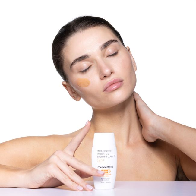 Créme Solaire teintée Anti Taches 50 + | Mesoprotech® melan 130 pigment control Mesoestetic