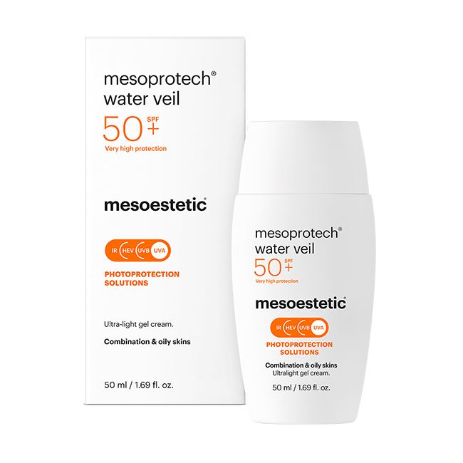 Crème Fluide Solaire Ultra Légère non comédogène |Mesoprotech® water veil Mesoestetic