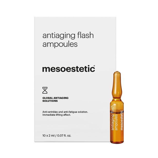 Ampoule SOS Eclat immédiat Liftante et bonne mine | Antiaging flash Ampoules Mesoestetic